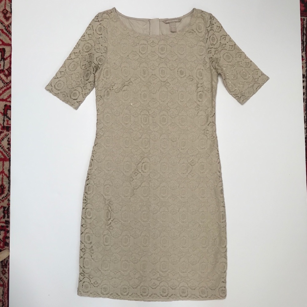 Banana Republic lace overlay dress